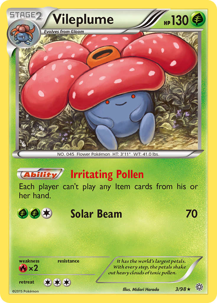 Vileplume 003/100 Rare