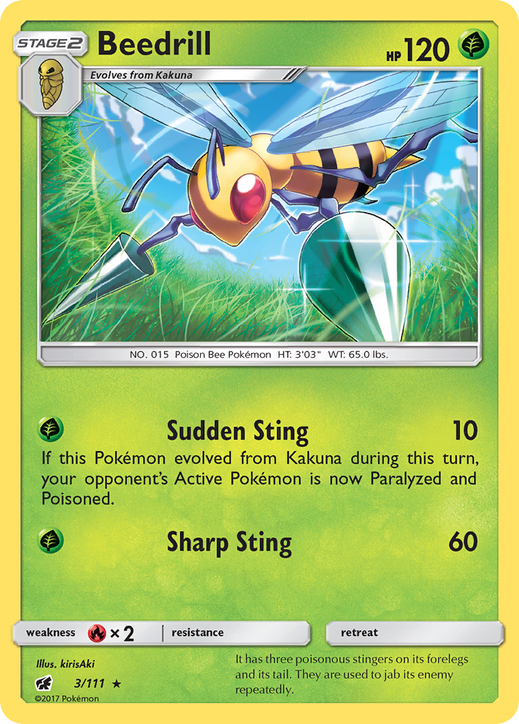 Beedrill 003/126 Rare
