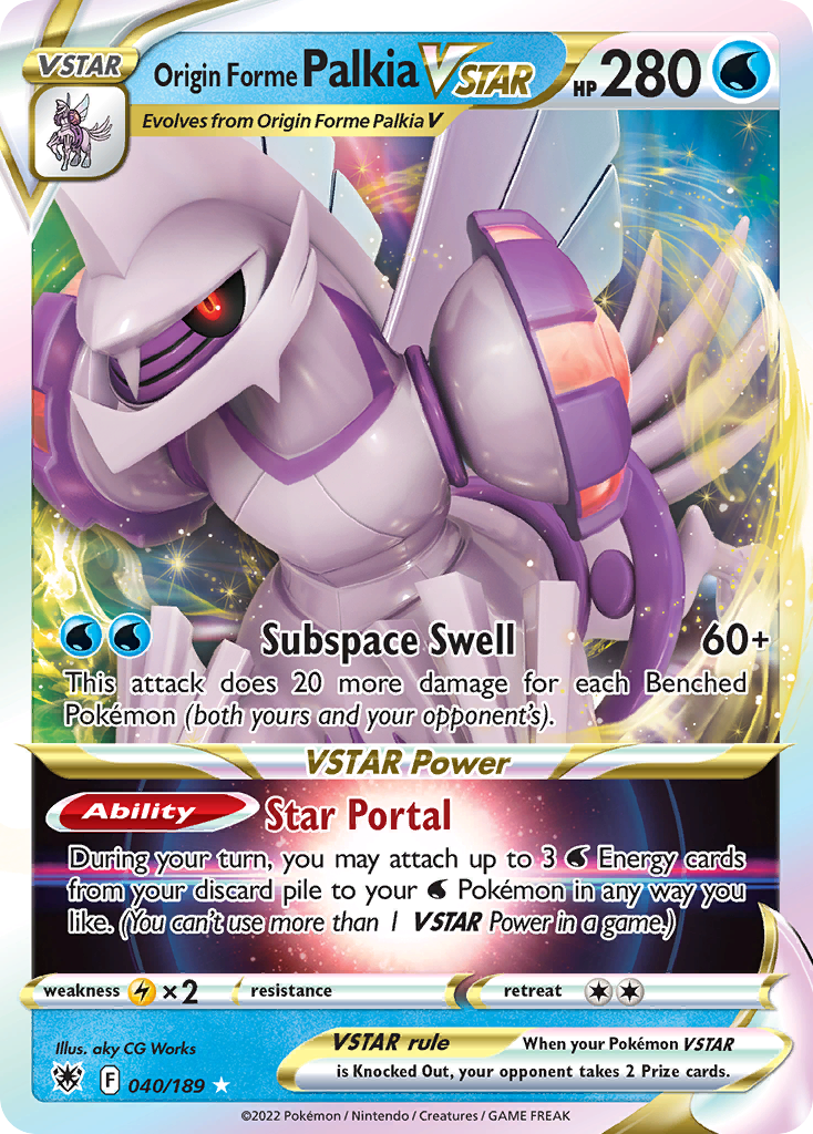 Origin Forme Palkia VSTAR 040/216 Rare Holo VSTAR