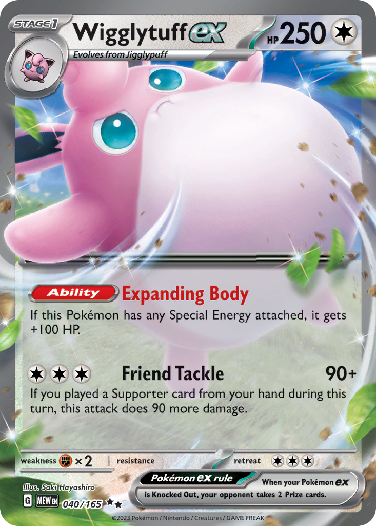 Wigglytuff ex 040/207 Double Rare