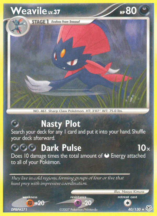 Weavile 040/130 Rare