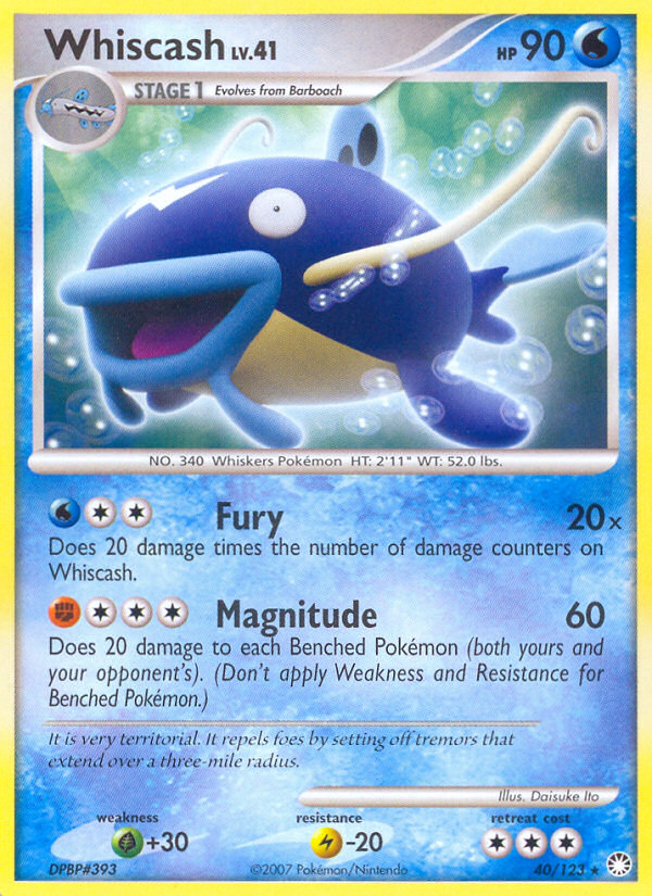 Whiscash 040/124 Rare