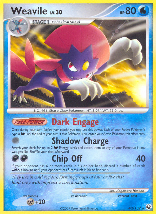 Weavile 040/132 Rare