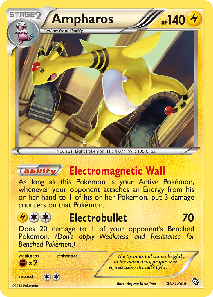 Ampharos 040/128 Rare Holo