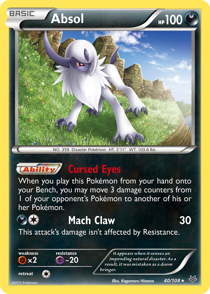 Absol 040/112 Rare Holo