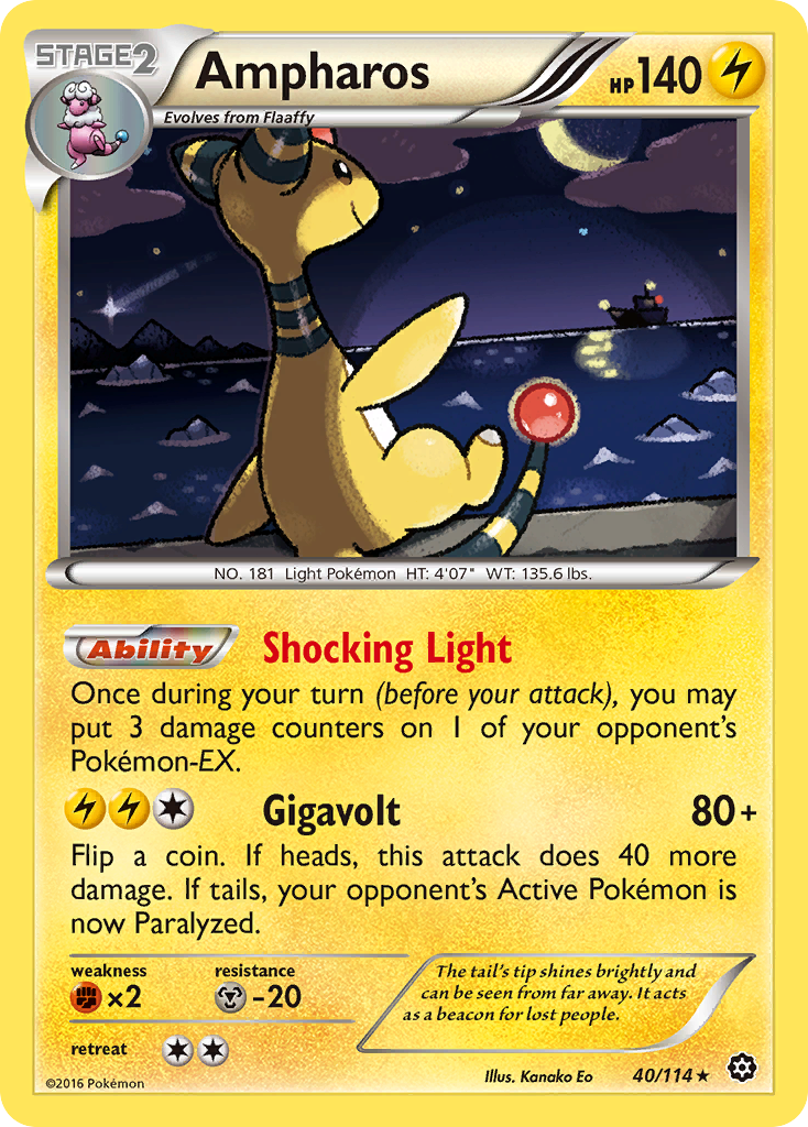 Ampharos 040/116 Rare Holo
