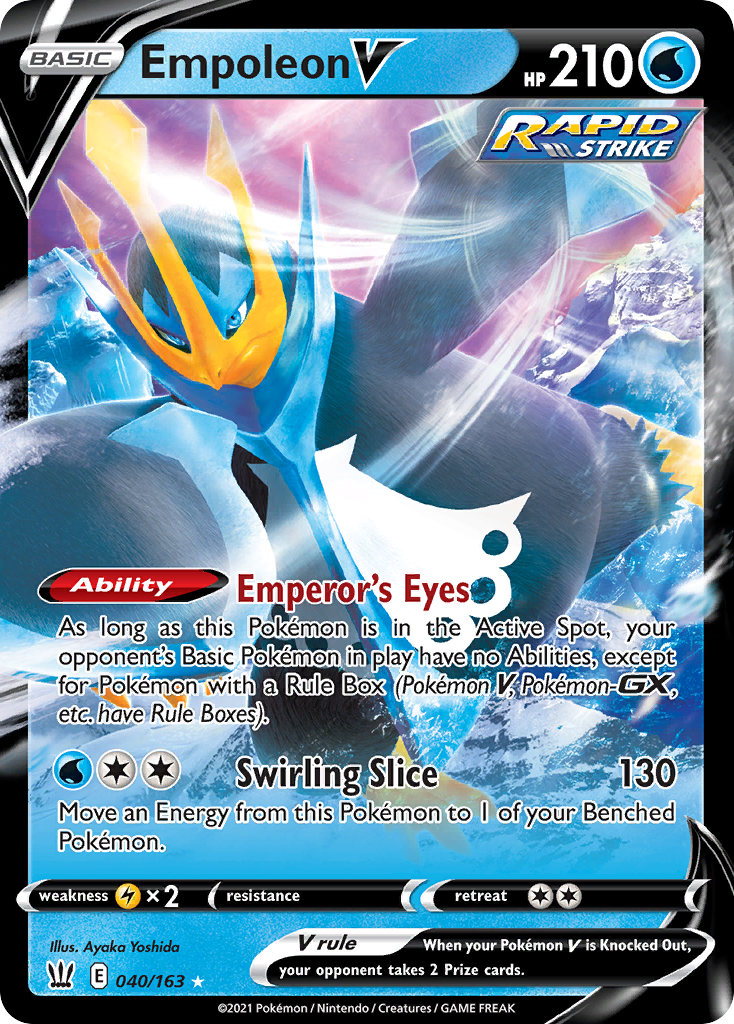 Empoleon V 040/183 Rare Holo V