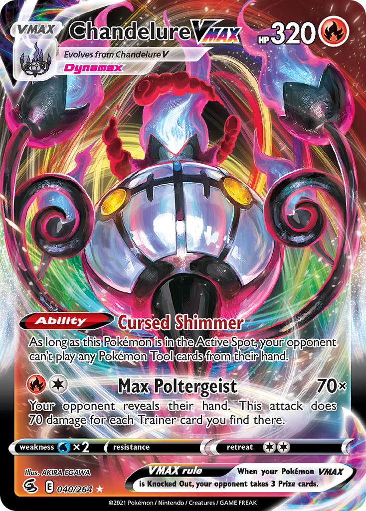 Chandelure VMAX 040/284 Rare Holo VMAX