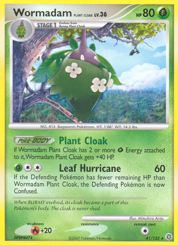 Wormadam Plant Cloak 041/132 Rare