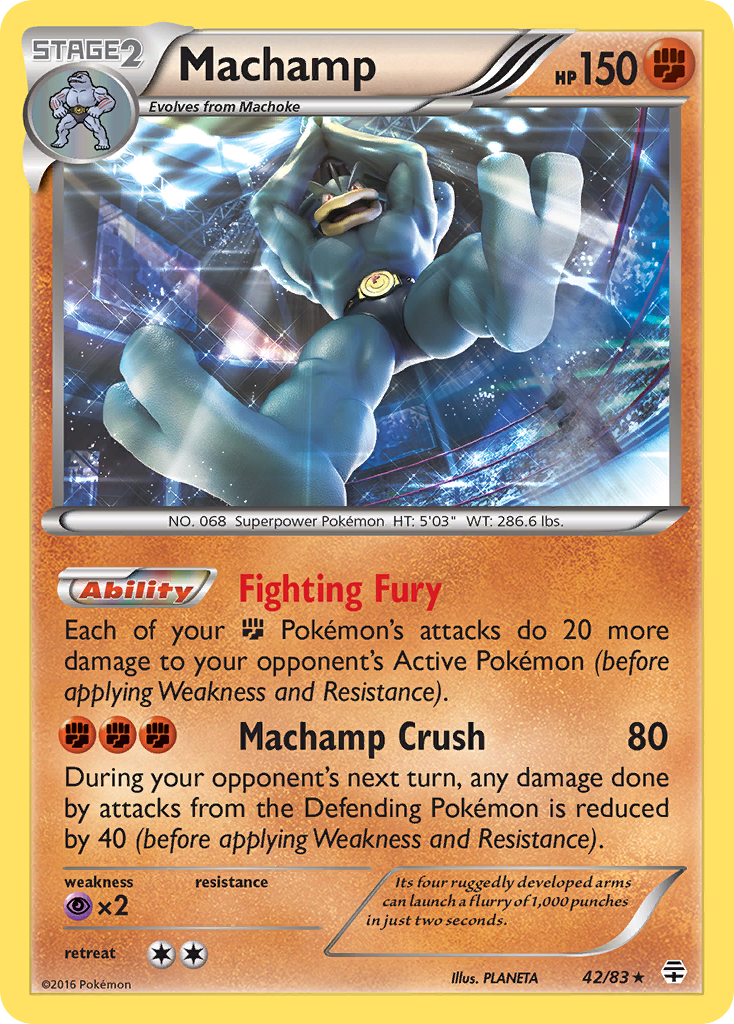 Machamp 042/117 Rare Holo
