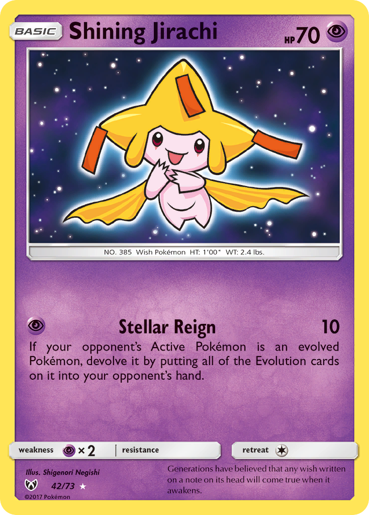 Shining Jirachi 042/81 Rare Shining