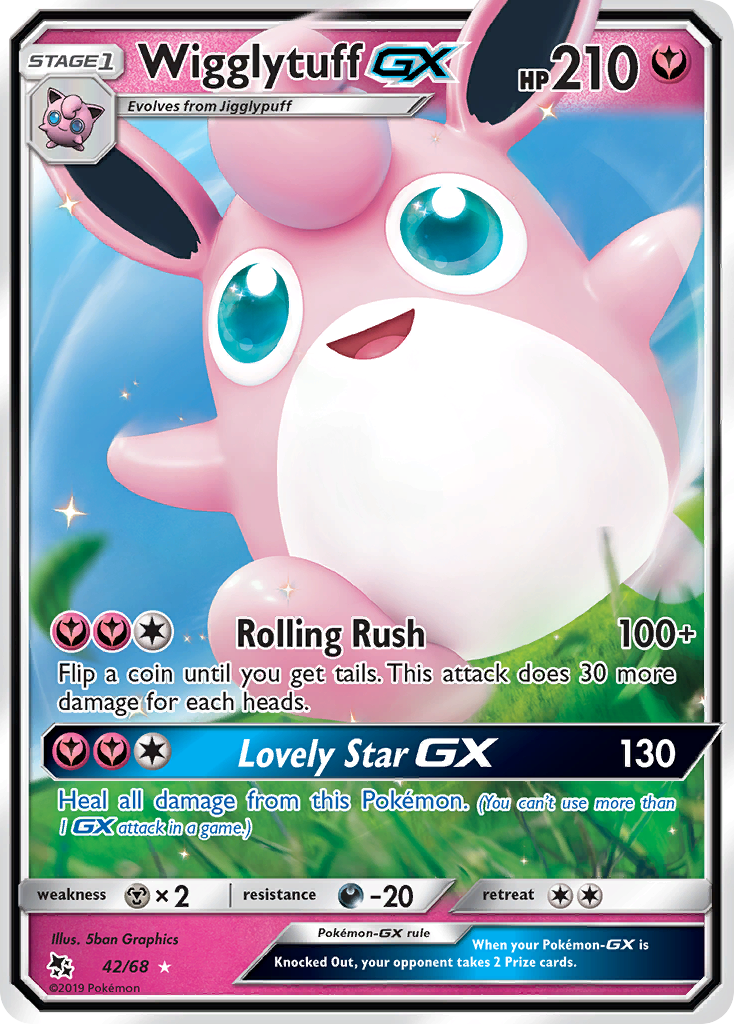 Wigglytuff-GX 042/69 Rare Holo GX