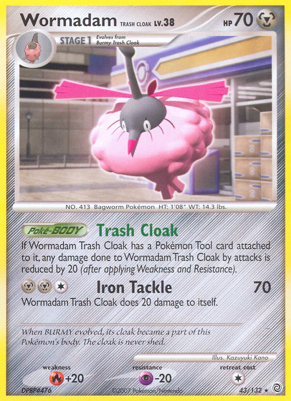Wormadam Trash Cloak 043/132 Rare