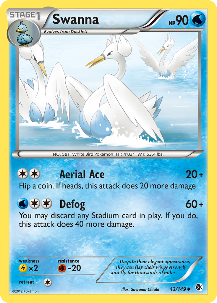 Swanna 043/153 Uncommon