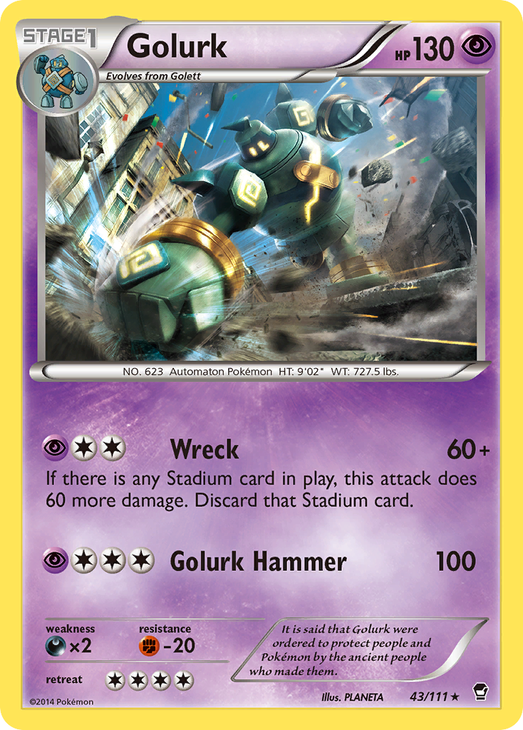 Golurk 043/114 Rare