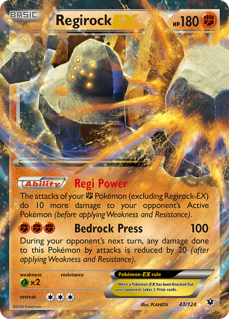 Regirock-EX 043/129 Rare Holo EX
