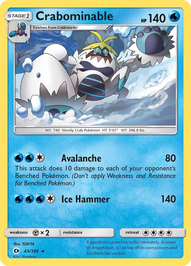 Crabominable 043/173 Rare