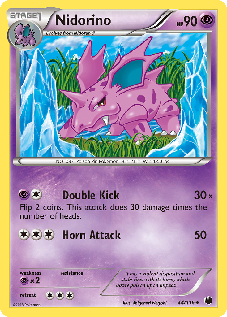 Nidorino 044/122 Uncommon