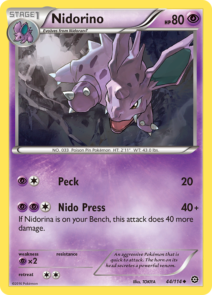 Nidorino 044/116 Uncommon