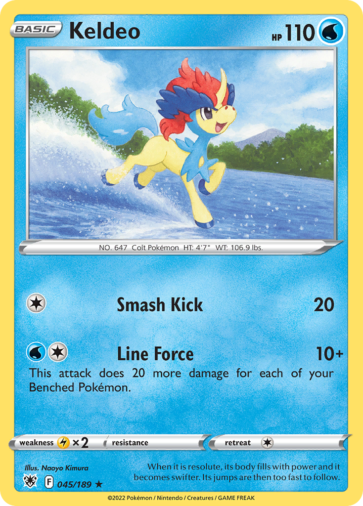 Keldeo 045/216 Rare Holo