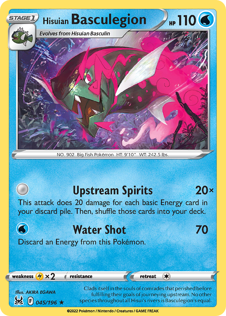 Hisuian Basculegion 045/217 Rare Holo