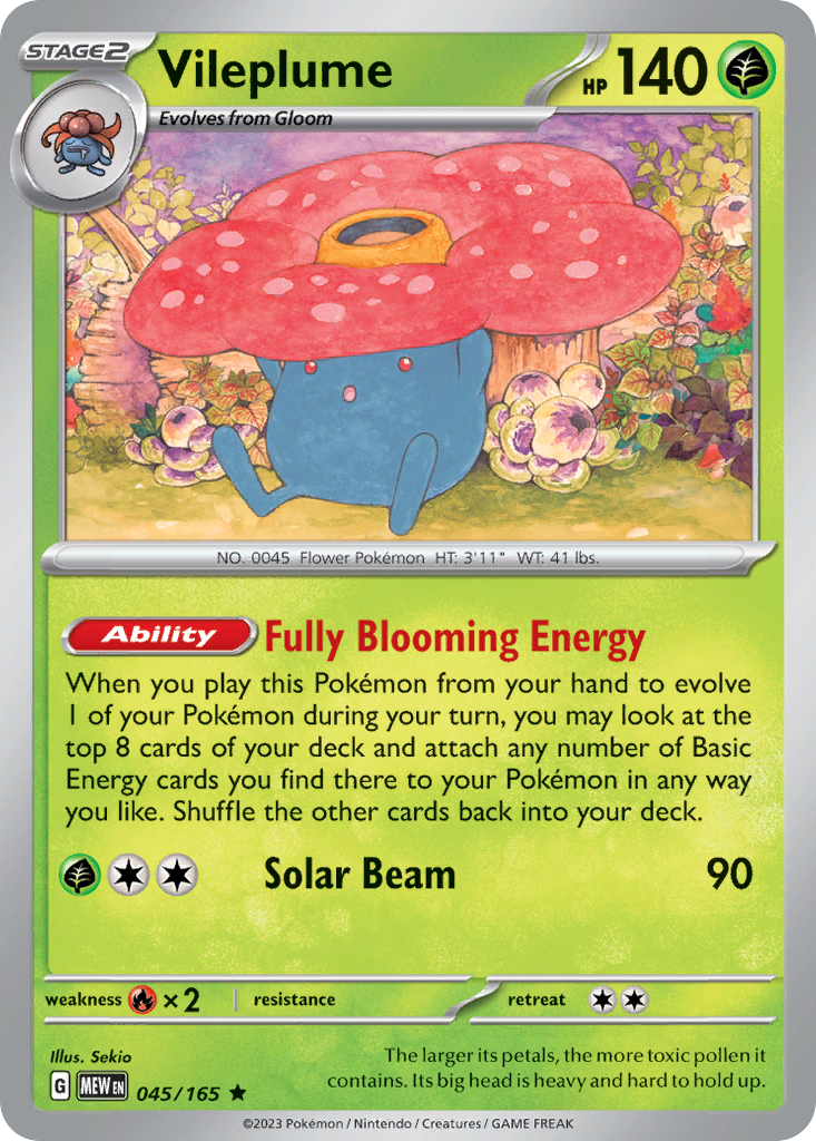 Vileplume 045/207 Rare