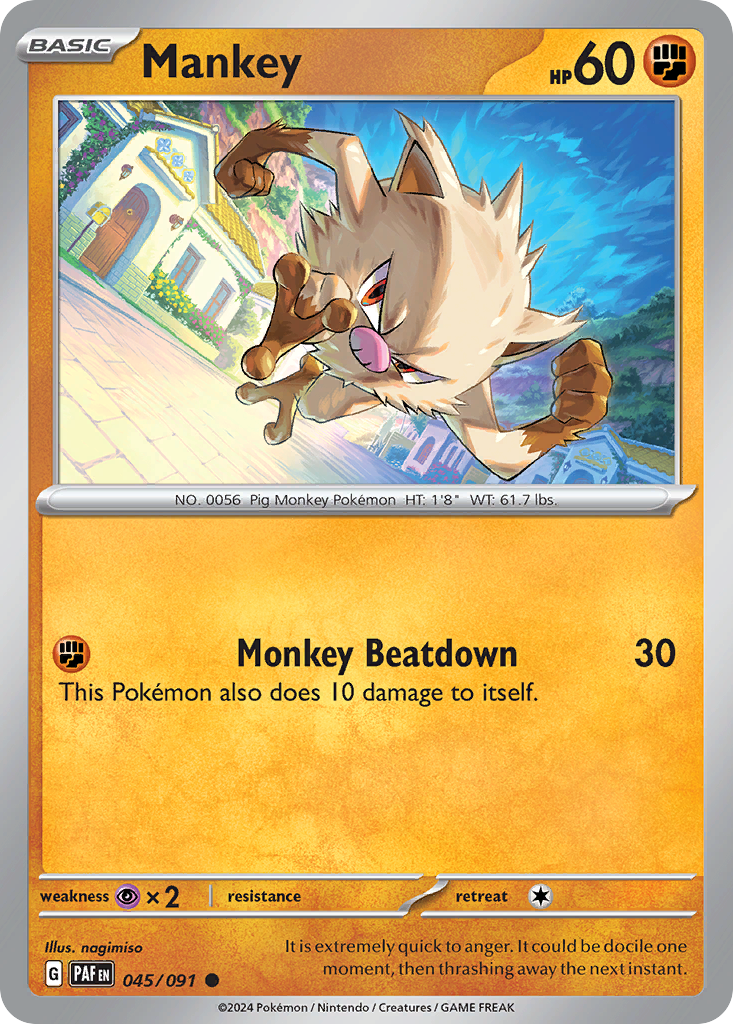 Mankey 045/245 Common