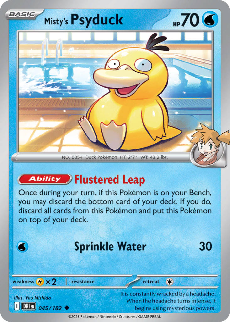 Misty's Psyduck 045/244 Uncommon