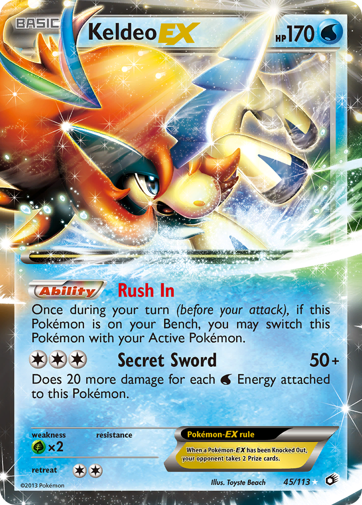 Keldeo-EX 045/140 Rare Holo EX