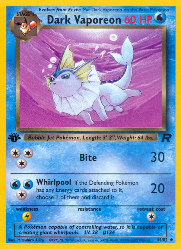 Dark Vaporeon 045/83 Uncommon