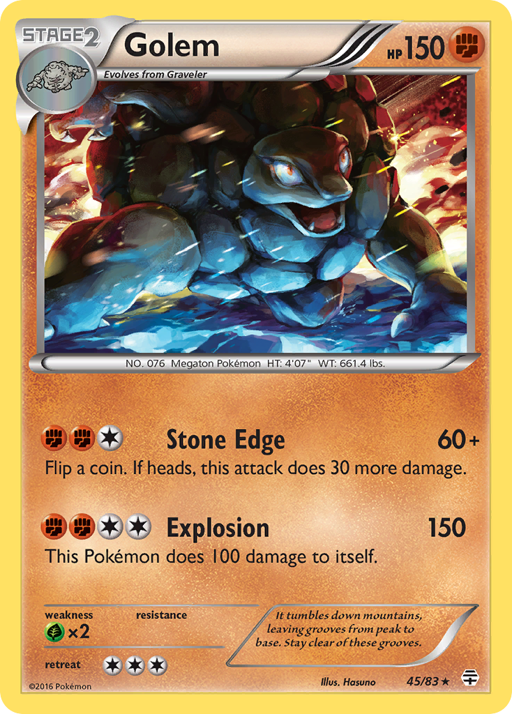 Golem 045/117 Rare Holo