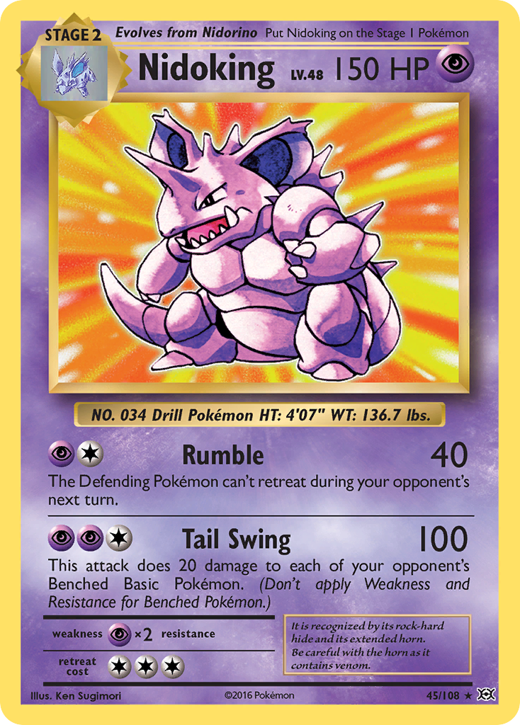 Nidoking 045/113 Rare Holo