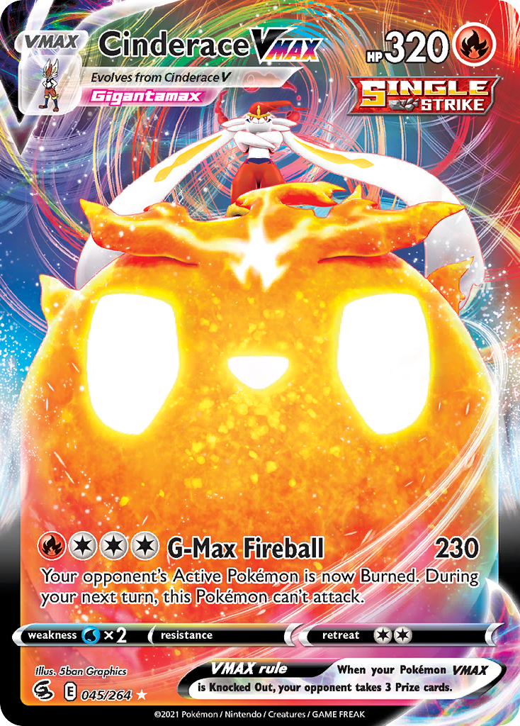 Cinderace VMAX 045/284 Rare Holo VMAX