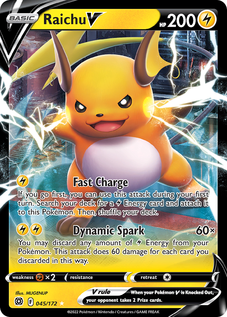 Raichu V 045/186 Rare Holo V