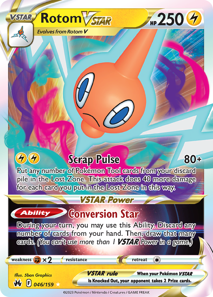 Rotom VSTAR 046/160 Rare Holo VSTAR