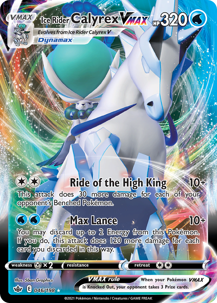 Ice Rider Calyrex VMAX 046/233 Rare Holo VMAX