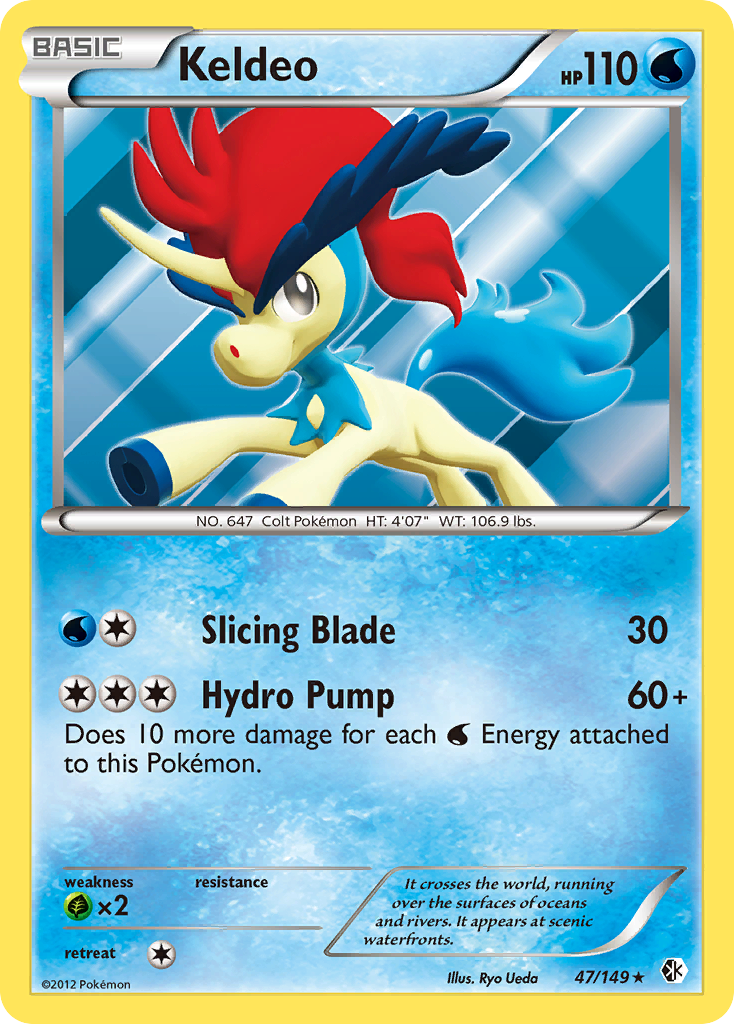 Keldeo 047/153 Rare Holo