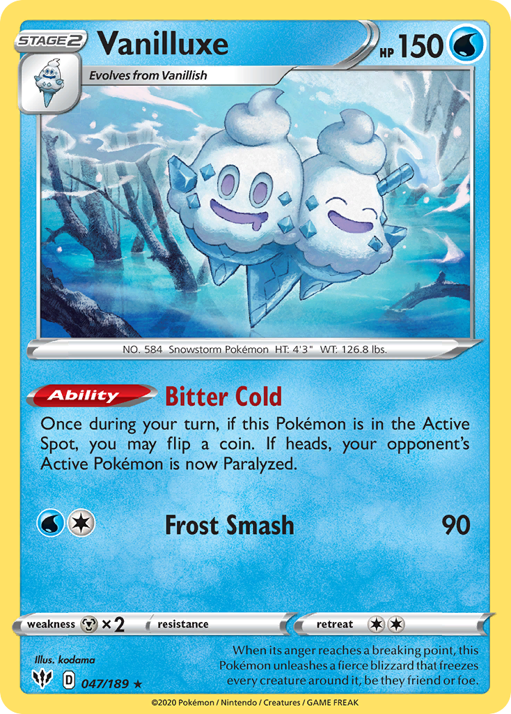 Vanilluxe 047/201 Rare