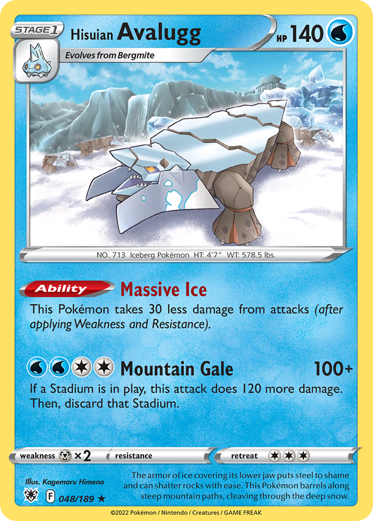 Hisuian Avalugg 048/216 Rare