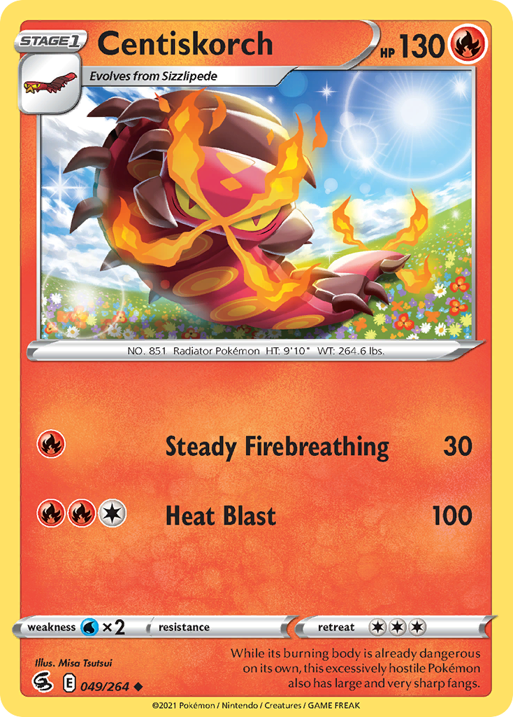Centiskorch 049/284 Uncommon