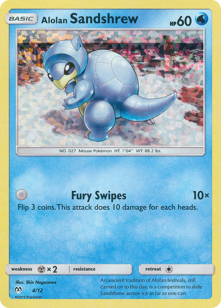 Alolan Sandshrew 004/12 Unknown