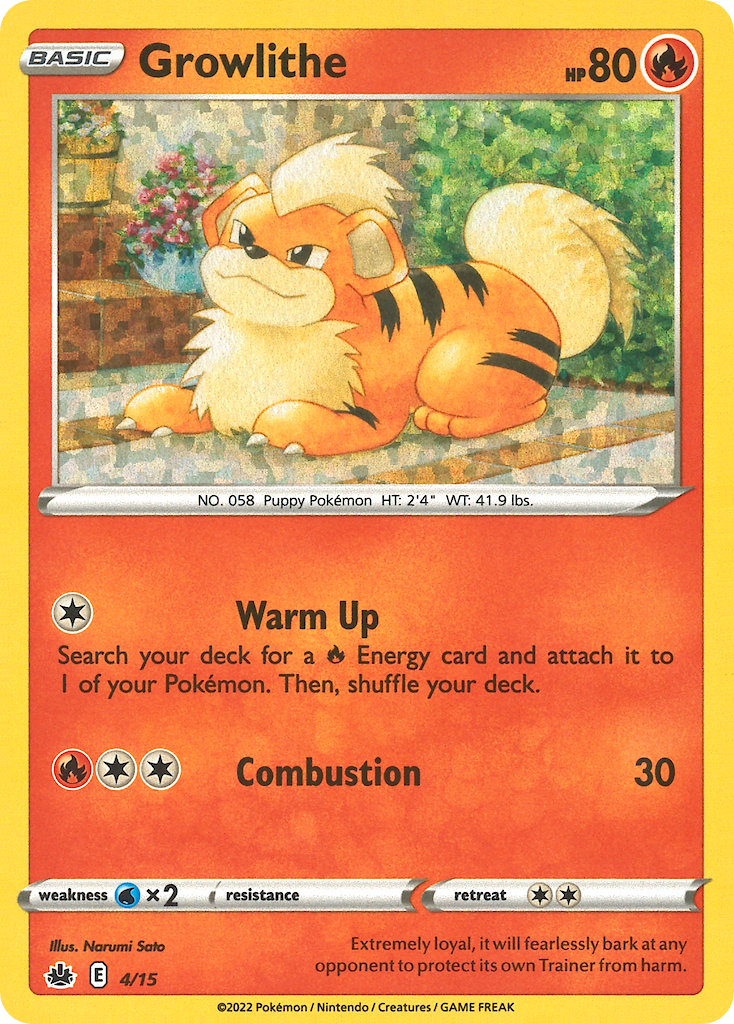 Growlithe 004/15 Unknown