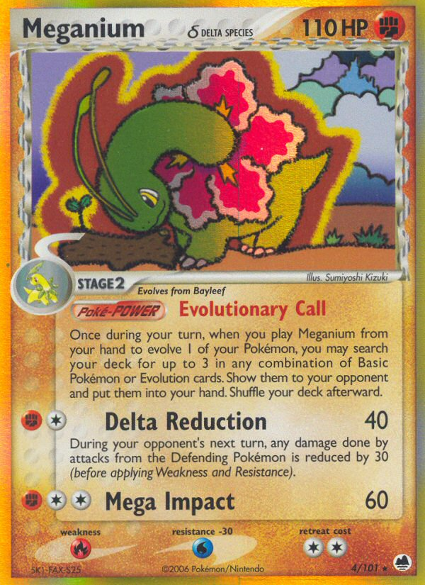 Meganium δ 004/101 Rare Holo