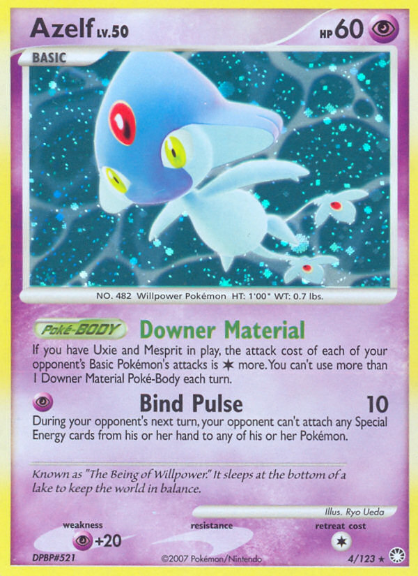 Azelf 004/124 Rare Holo