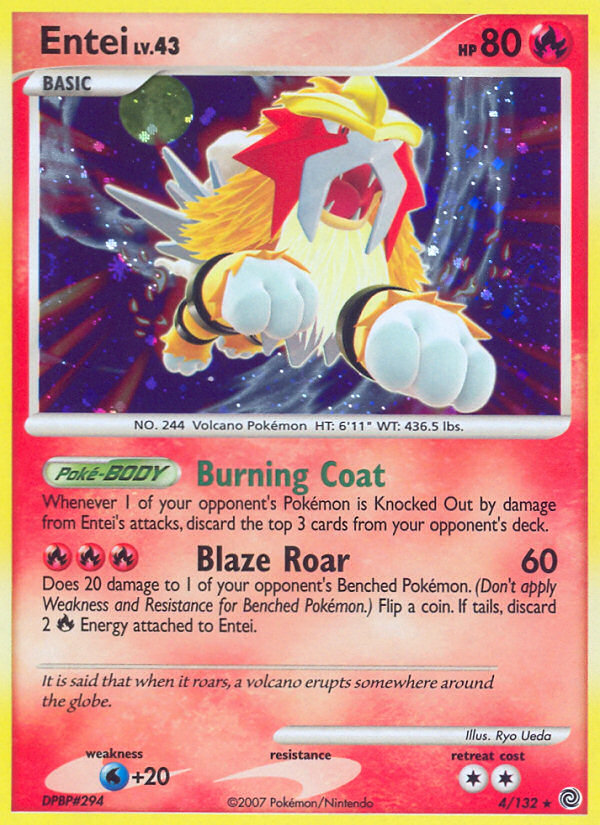 Entei 004/132 Rare Holo