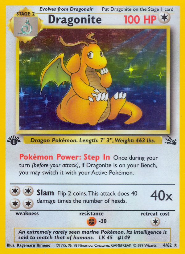 Dragonite 004/62 Rare Holo