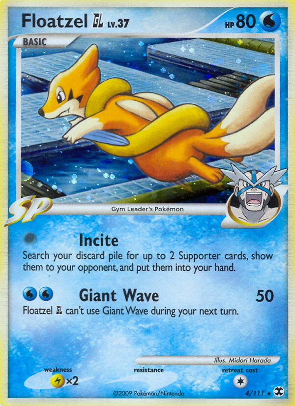 Floatzel GL 004/120 Rare Holo