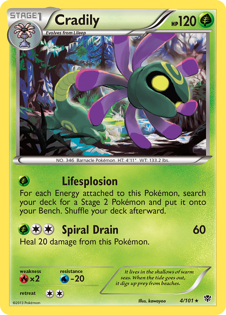 Cradily 004/105 Rare
