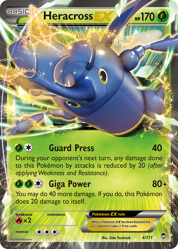 Heracross-EX 004/114 Rare Holo EX