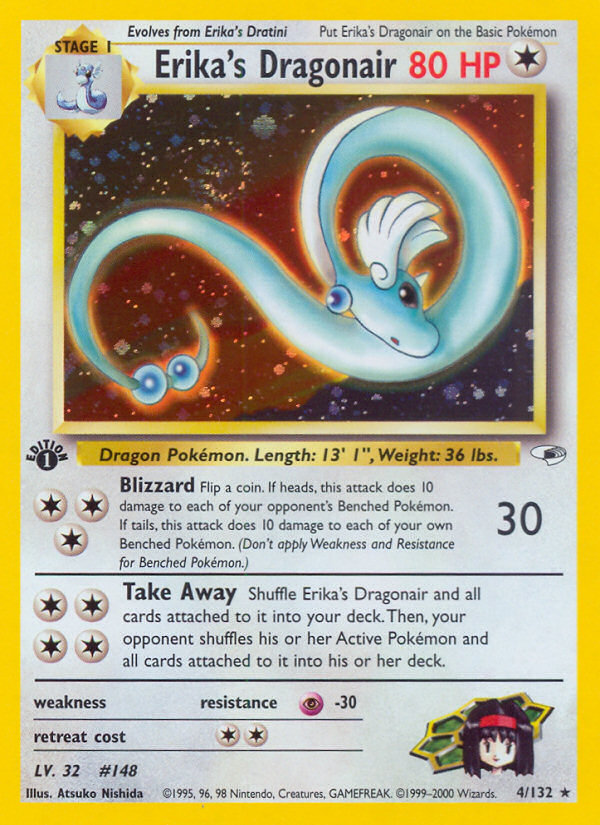Erika's Dragonair 004/132 Rare Holo